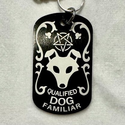 Qualified Familiar Dog Tag Necklace