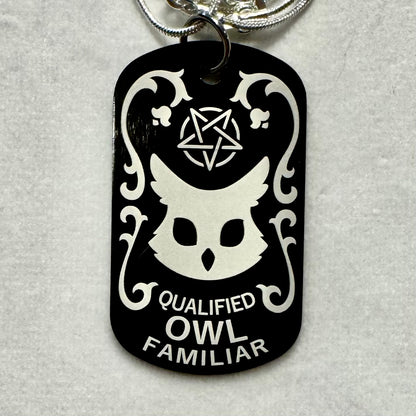 Qualified Familiar Dog Tag Necklace