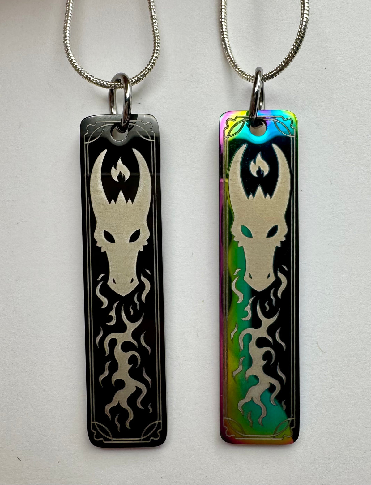 Elemental Dragon Pendants