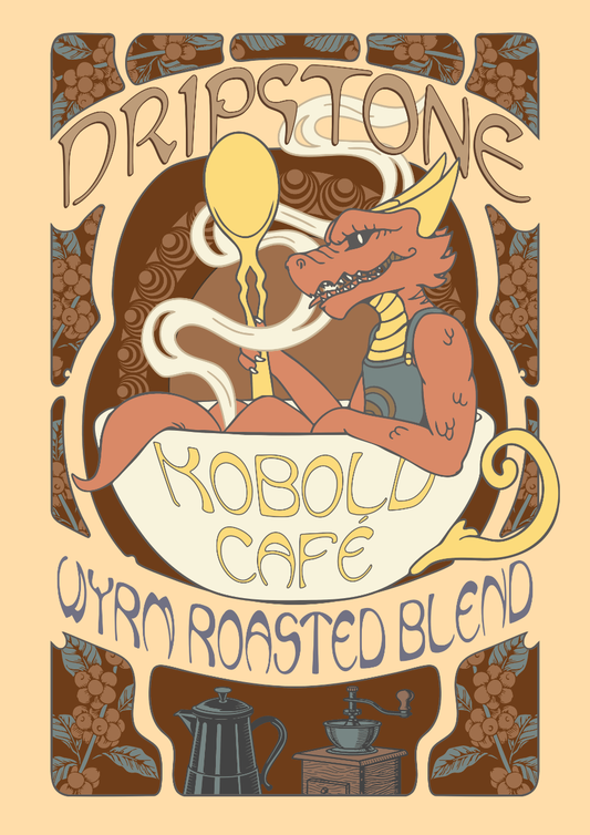 Dripstone Kobold Cafe Print