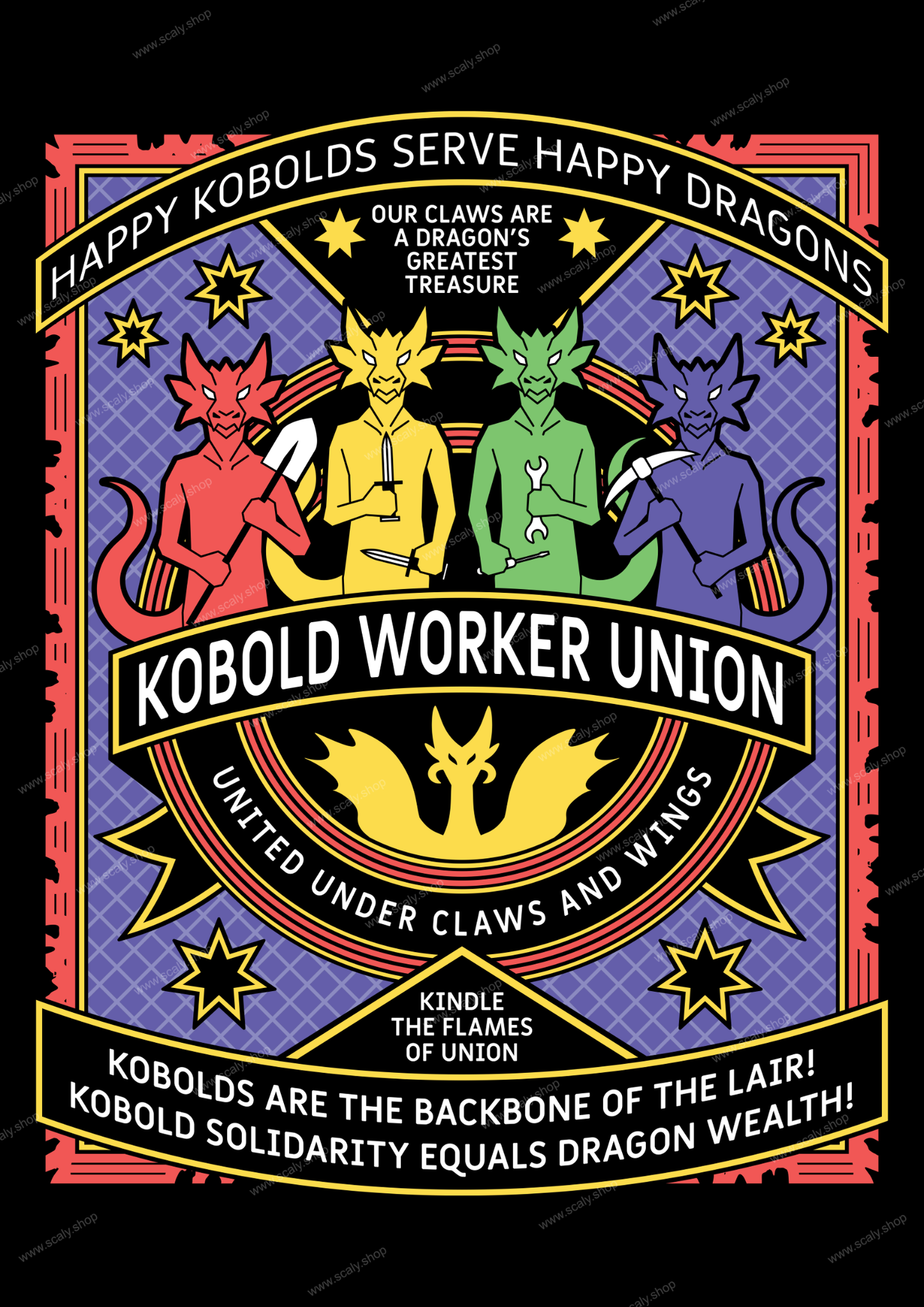 Kobold Worker Union A3 Print