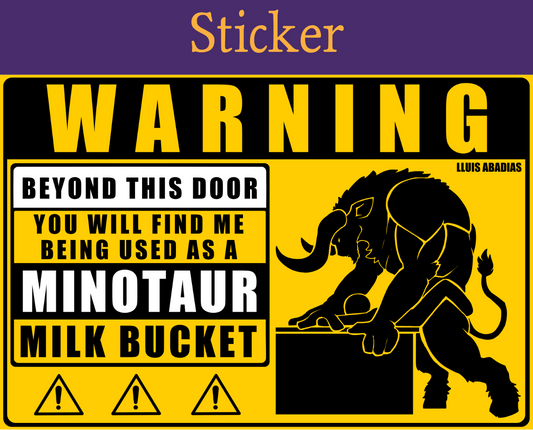 Warning: Minotaur Sticker (NSFW)