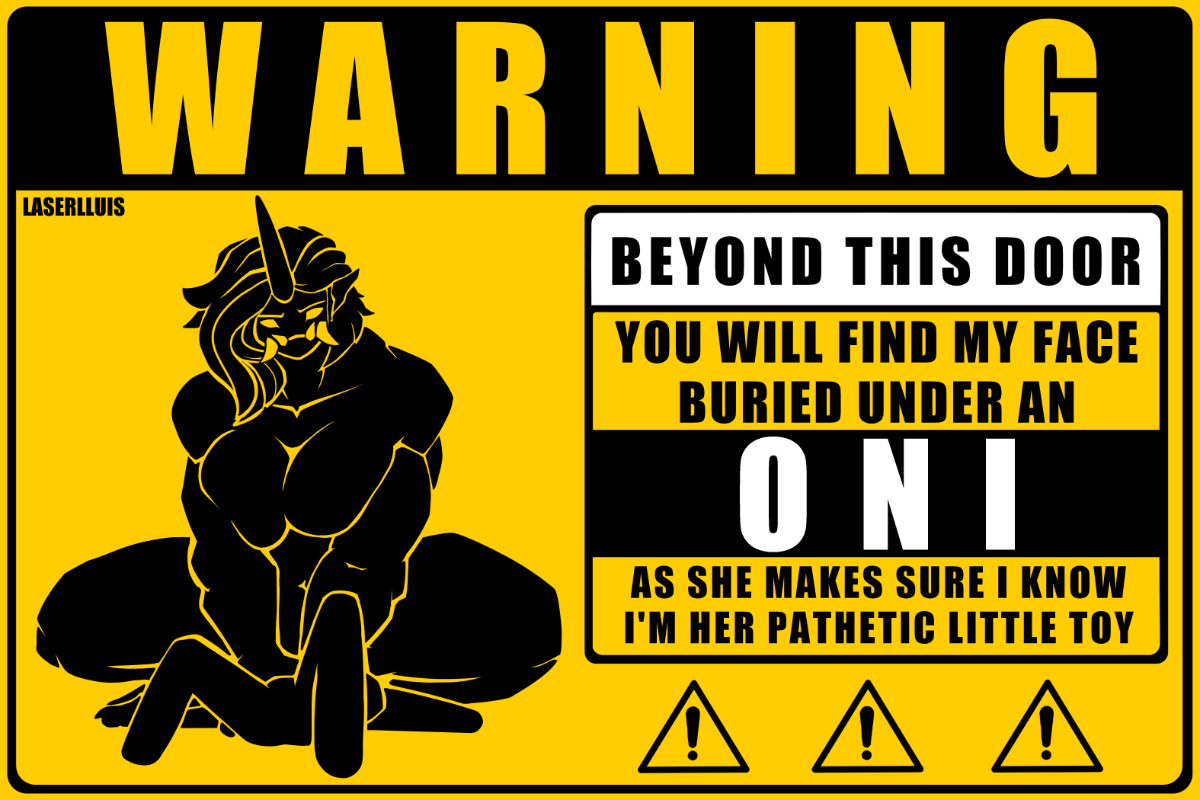 Warning: Oni Metal Sign (NSFW)