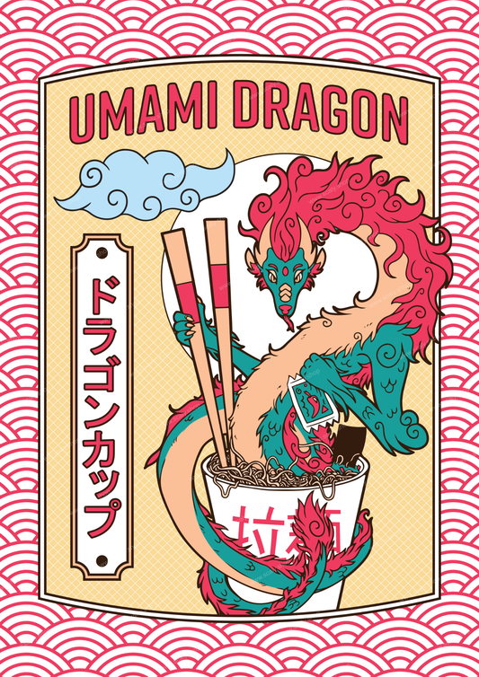 Umami Dragon A3 Print