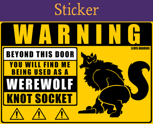 Warning: Werewolf Sticker (NSFW)