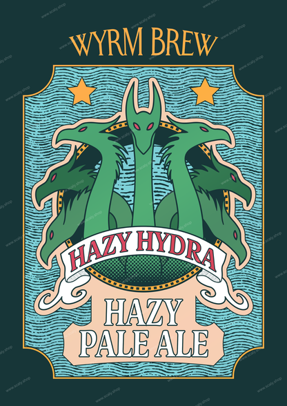 Hazy Hydra Print