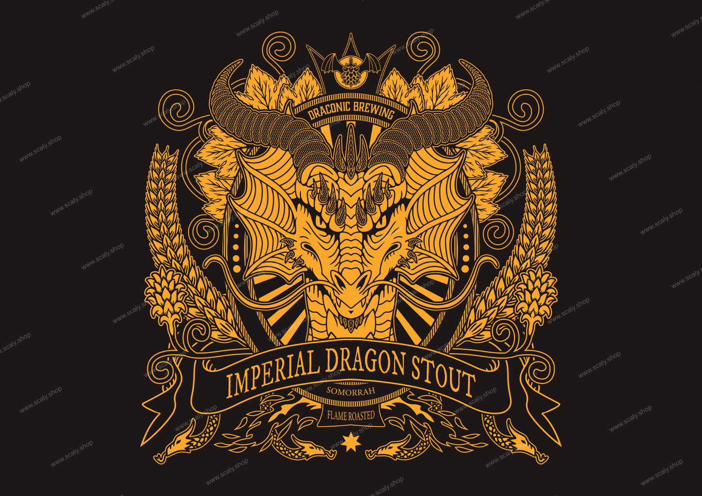 Imperial Dragon Stout A3 Print