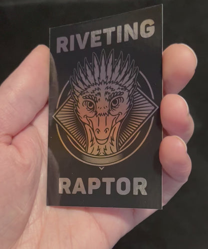 Riveting Raptor Badge