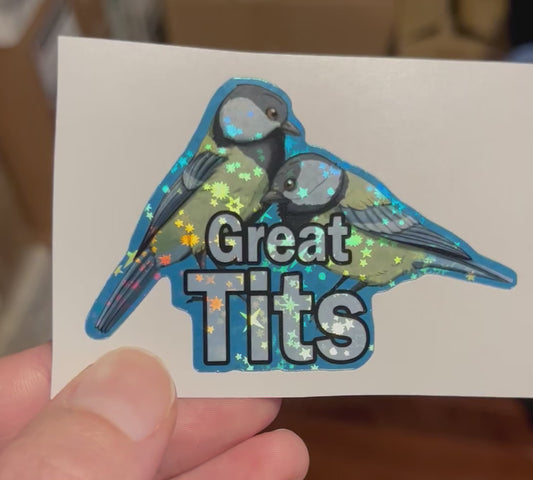 Great Tits Sticker