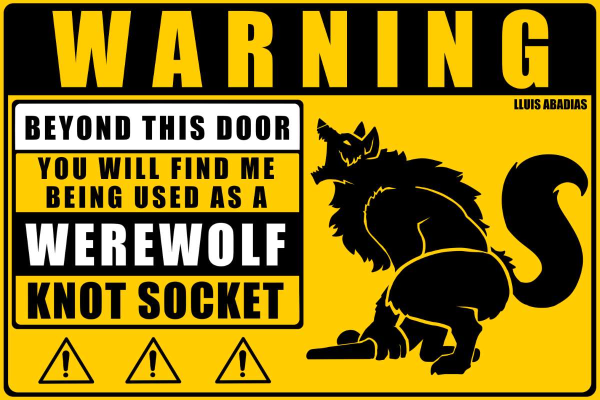 Warning: Werewolf Sticker (NSFW) – Scaly Shop