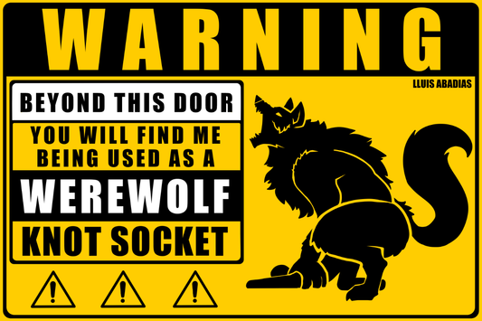 Warning: Werewolf Sticker (NSFW)